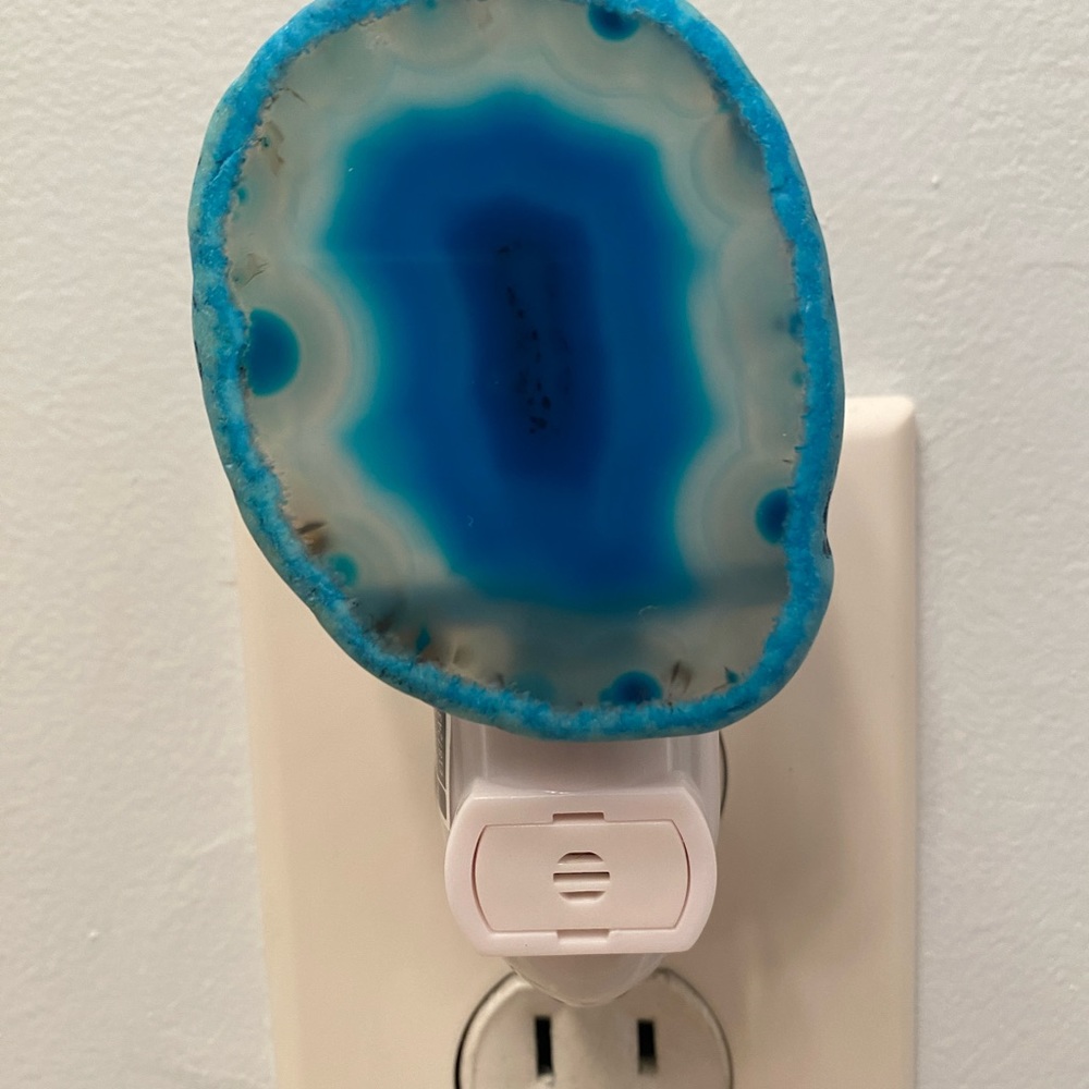 Blue agate night light - Picture 2 of 7